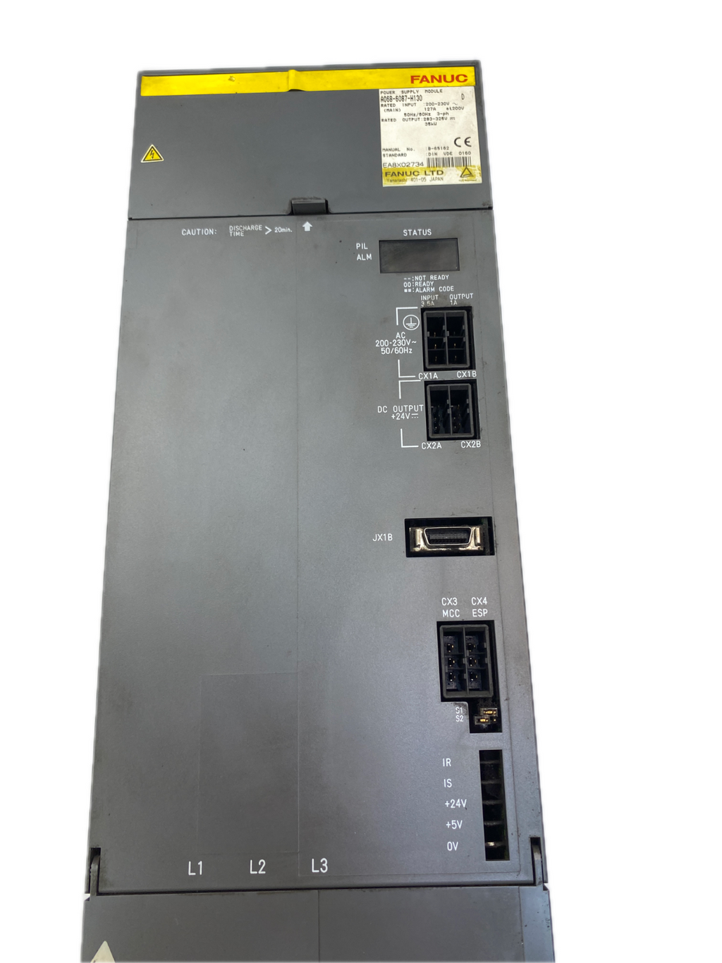 FANUC POWER SUPPLY MODULE  A06B-6087-H130