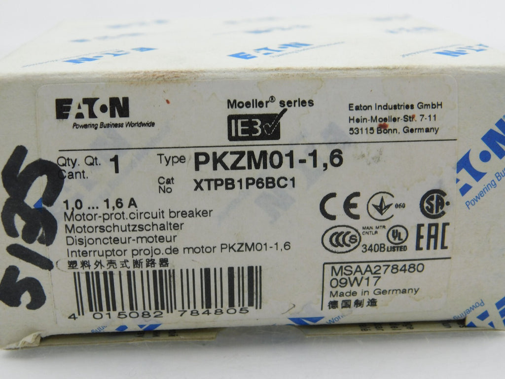 EATON Motorschutzschalter PKZM01-1,6