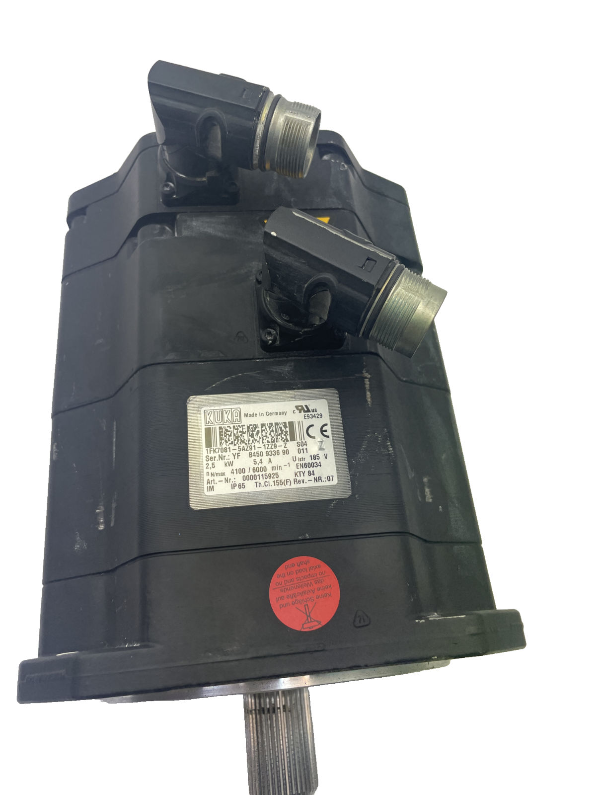 Kuka 1FK7081-5AZ91-1ZZ9-Z Servomotor 2.5 kW (Art.-Nr. 0000115925)