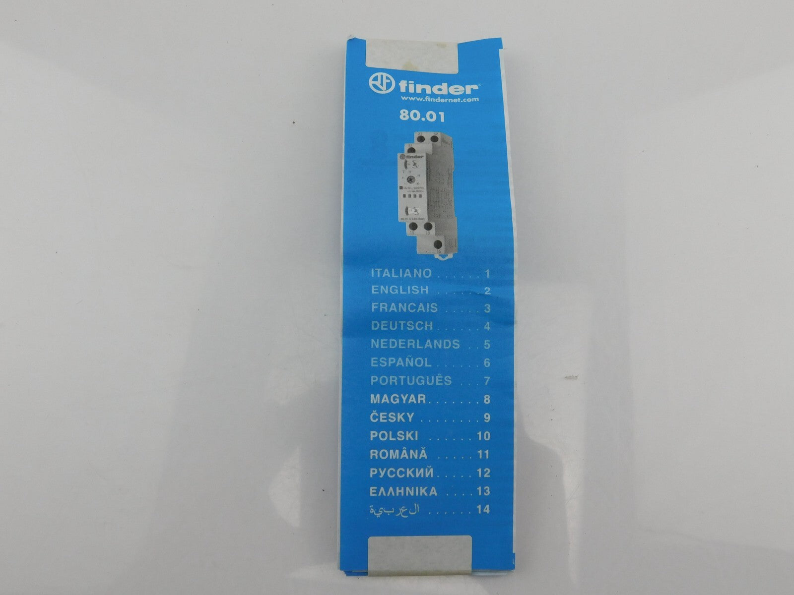 Finder Zeit Relais 80.010.240.0000 16A-250V 12...240V AC-DC