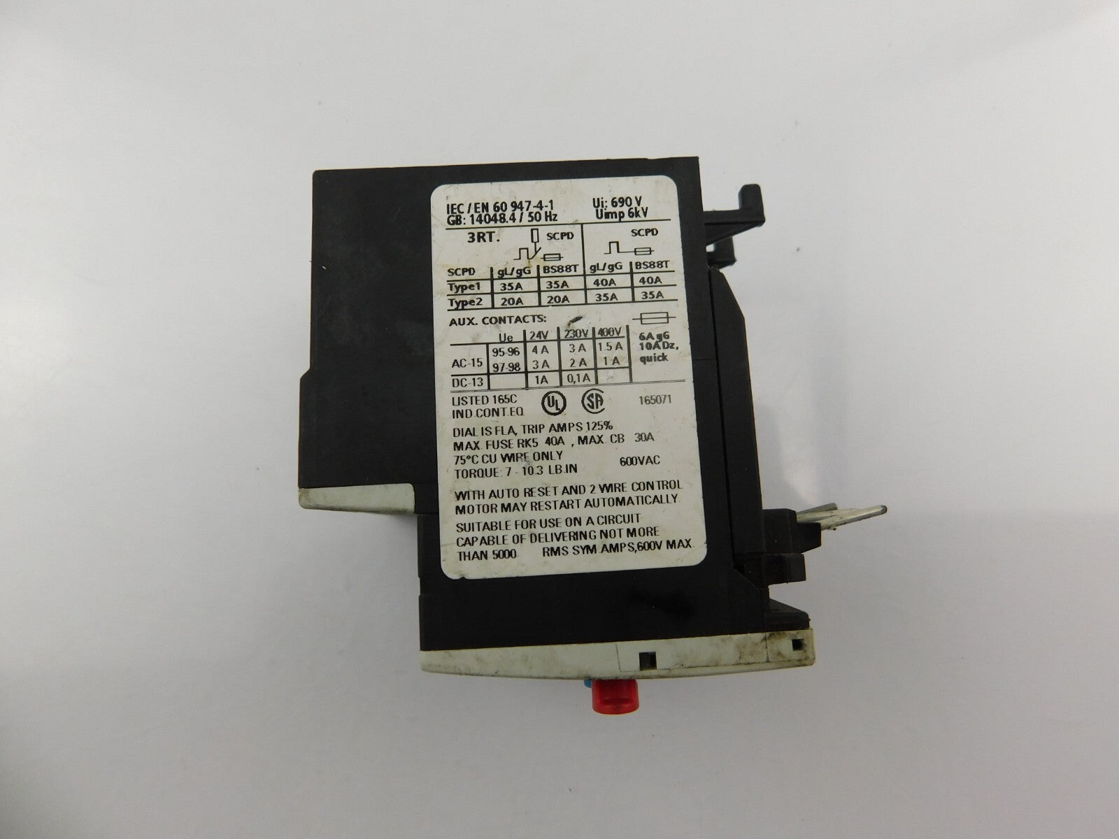 SIEMENS SIRUS 3RU1116-1JB0