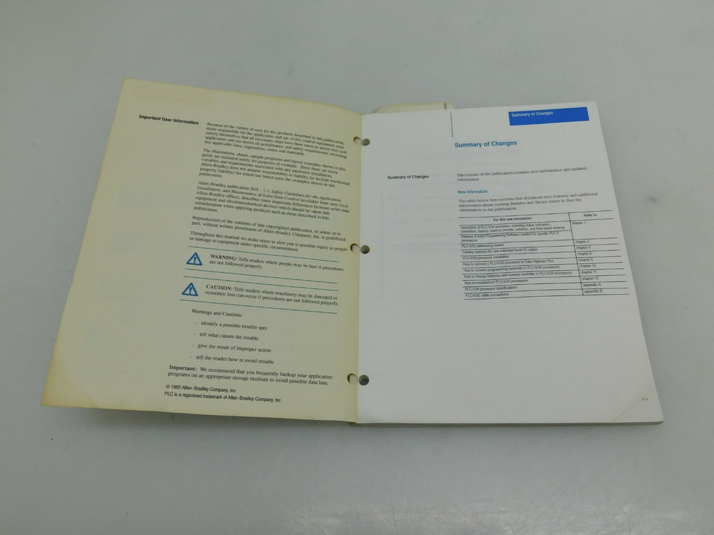 Handbuch ALLEN-BRADLEY PLC 5 Family Programmable Controllers ** 4 Stück **