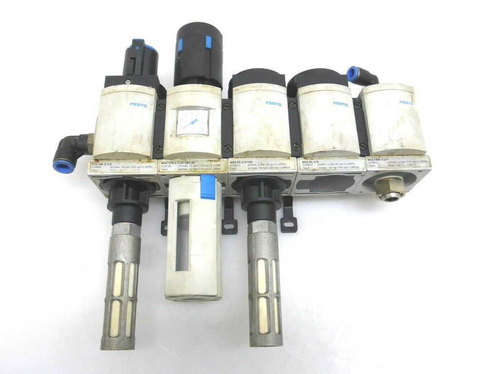 Festo Wartungseinheit MS6-EM-1/2-S MS6-LFR-1/2-D7-ERV-AS MS6-EE-1/4-V24...