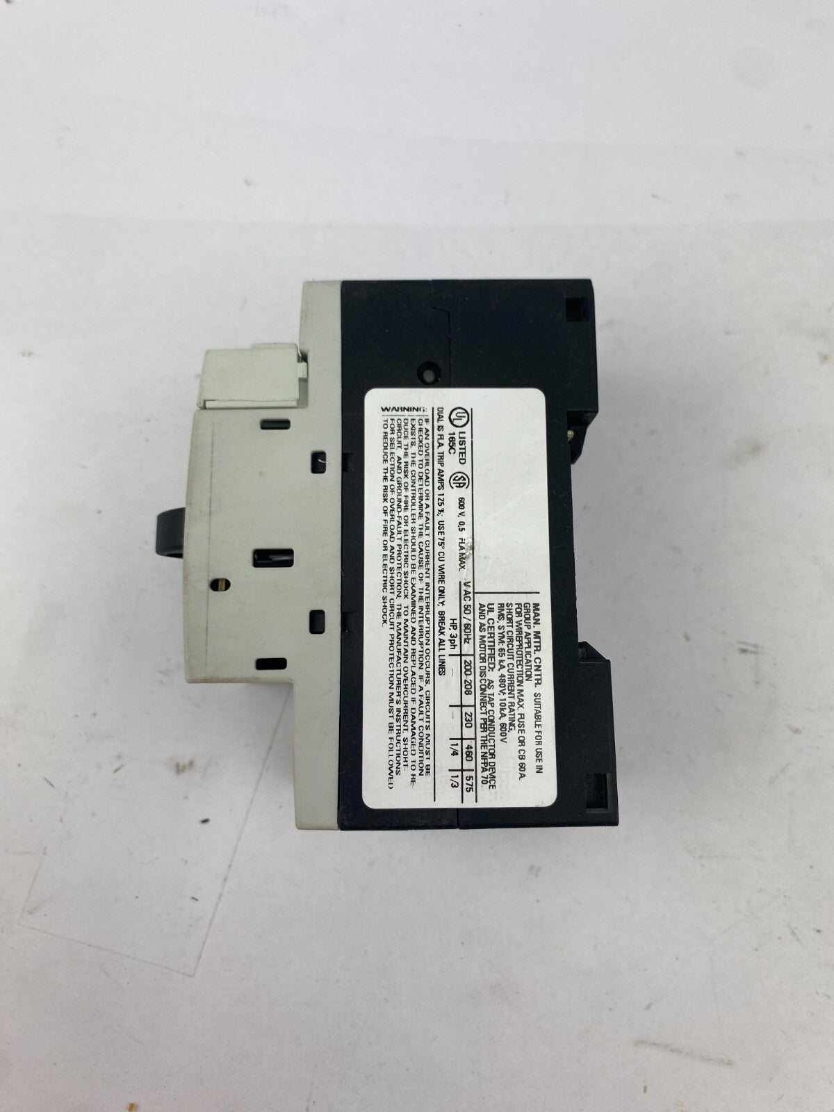 SIEMENS SIRIUS 3RV1011-0FA10 0,5A