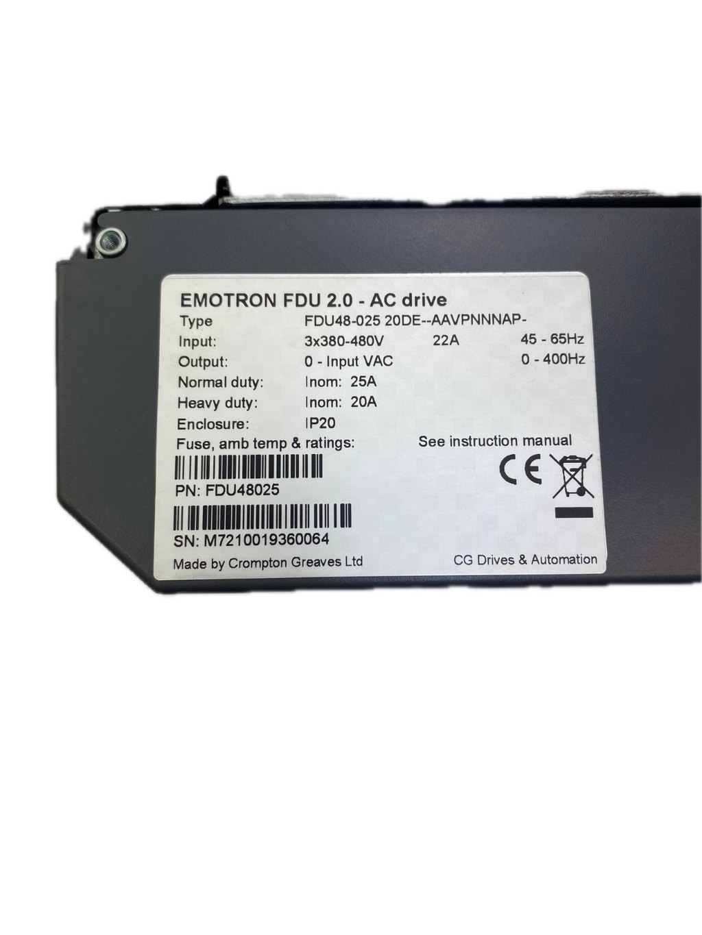 EMOTRON FDU 2.0 - AC drive  FDU48-025 20DE--AAVPNNNAP-