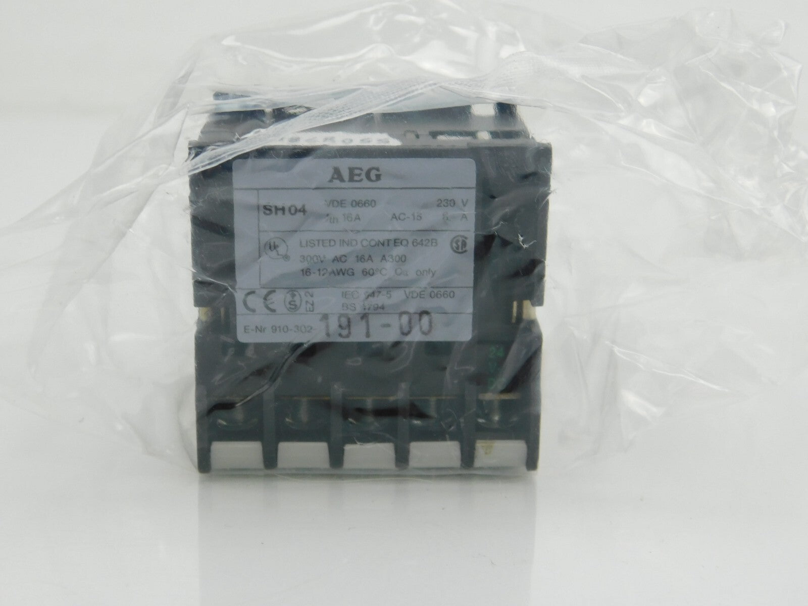 AEG Hilfsschütz 10X Mini-Schütz / Mini-Contactor SH 04G.22E 24 VDC
