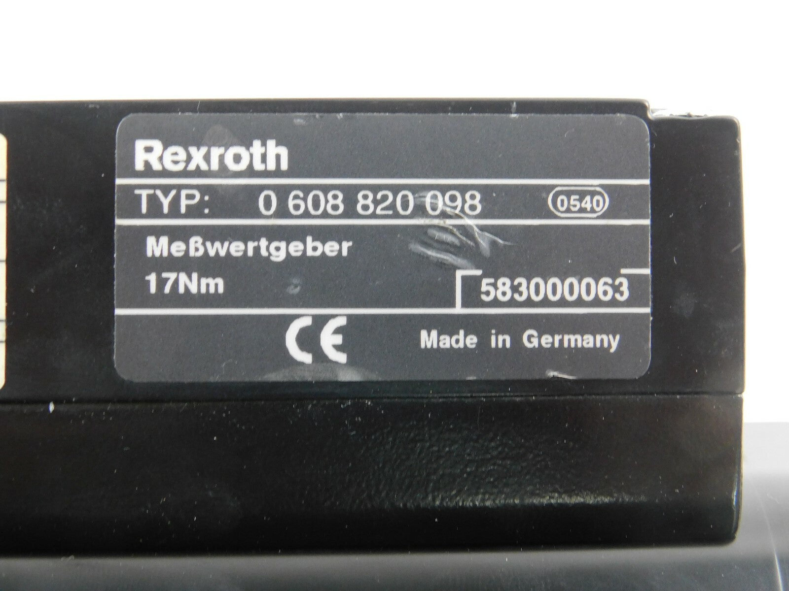 Bosch Rexroth Meßwertgeber 0 608 820 098  17Nm