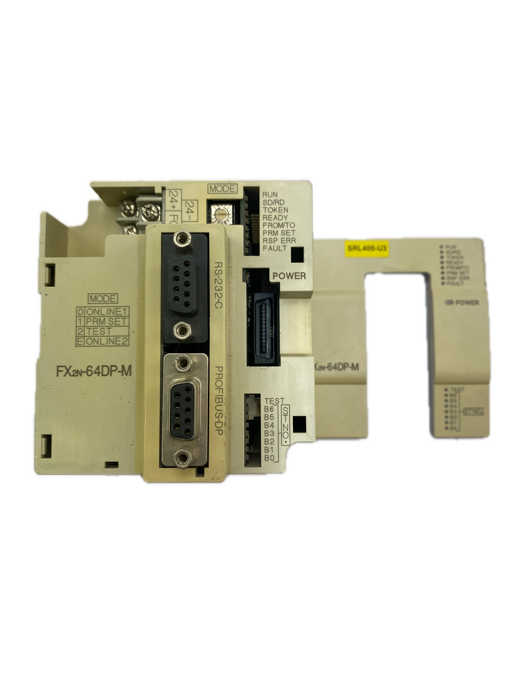 MITSUBISHI PROGRAMMABLE CONTROLLER MODEL FX2N-64DP-M. DC24V 250mA