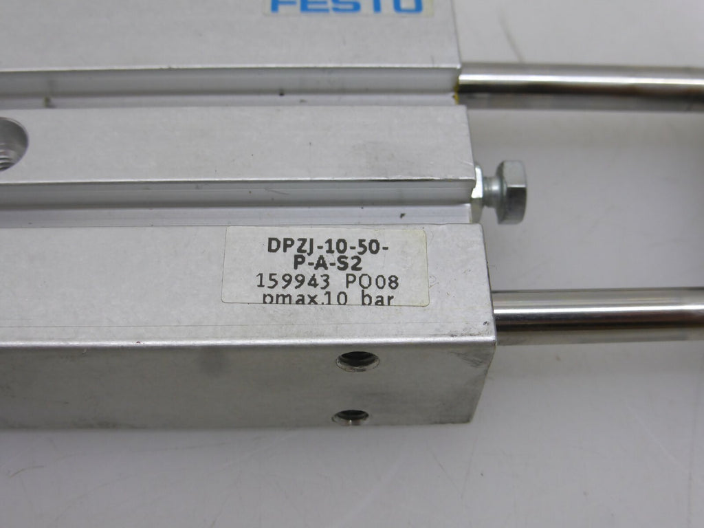 FESTO Doppelkolben-Zylinder DPZJ-10-50-P-A-S2 159943 PO08 pmax.10 bar