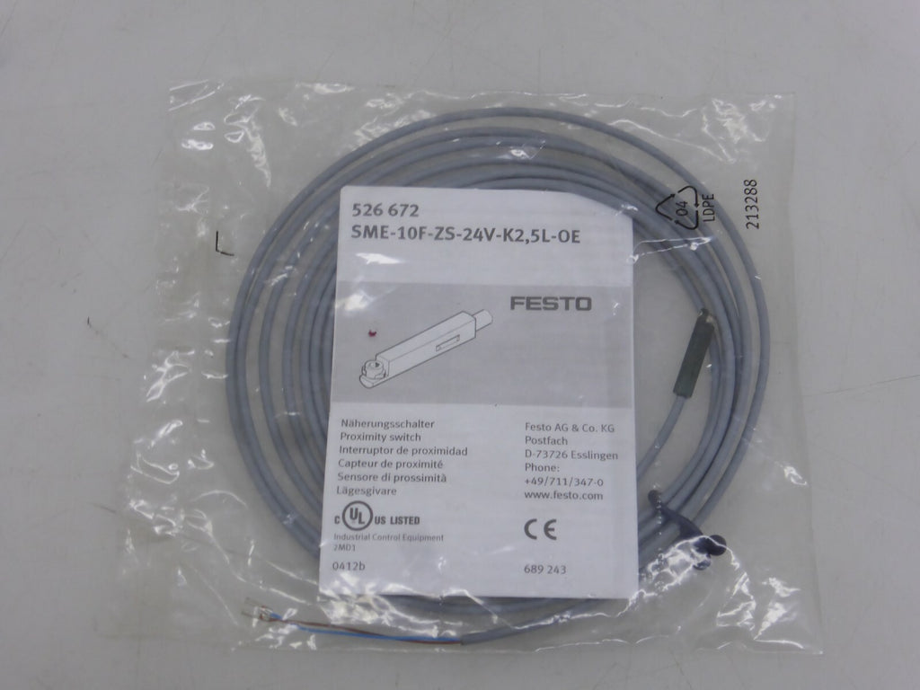FESTO Sensor 526672 SME-10F-ZS-2V-K2,5L-OE