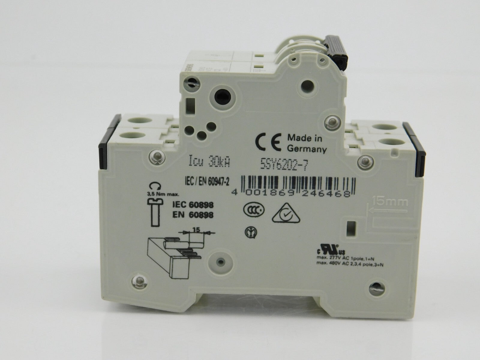SIEMENS 5SY6202-7 MCB C2 ~400V ** 2 Stück **