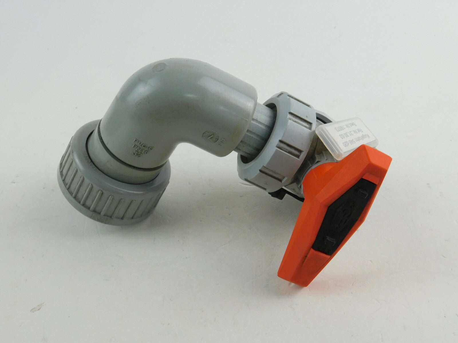 Georg Fischer Kugelhahn Typ 546 DN10 - 15 PVC-C + Bogen 90°   