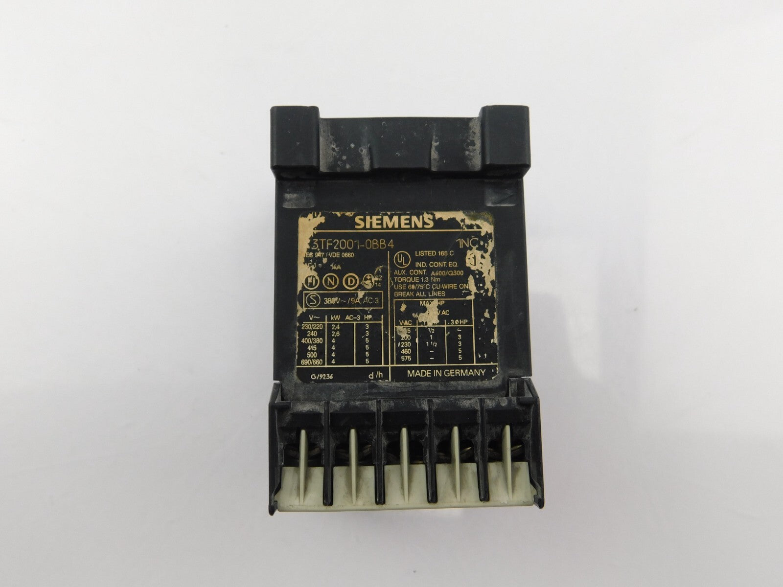 SIEMENS Schütz 3TF2001-0BB4 ** 4 Stück **