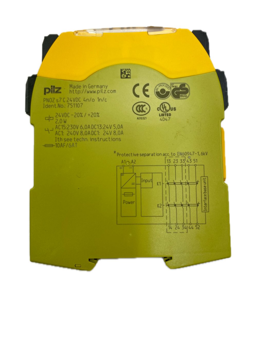 pilz PNOZ s7 C 24VDC 4n/o 1n/c, Ident.No.: 751107