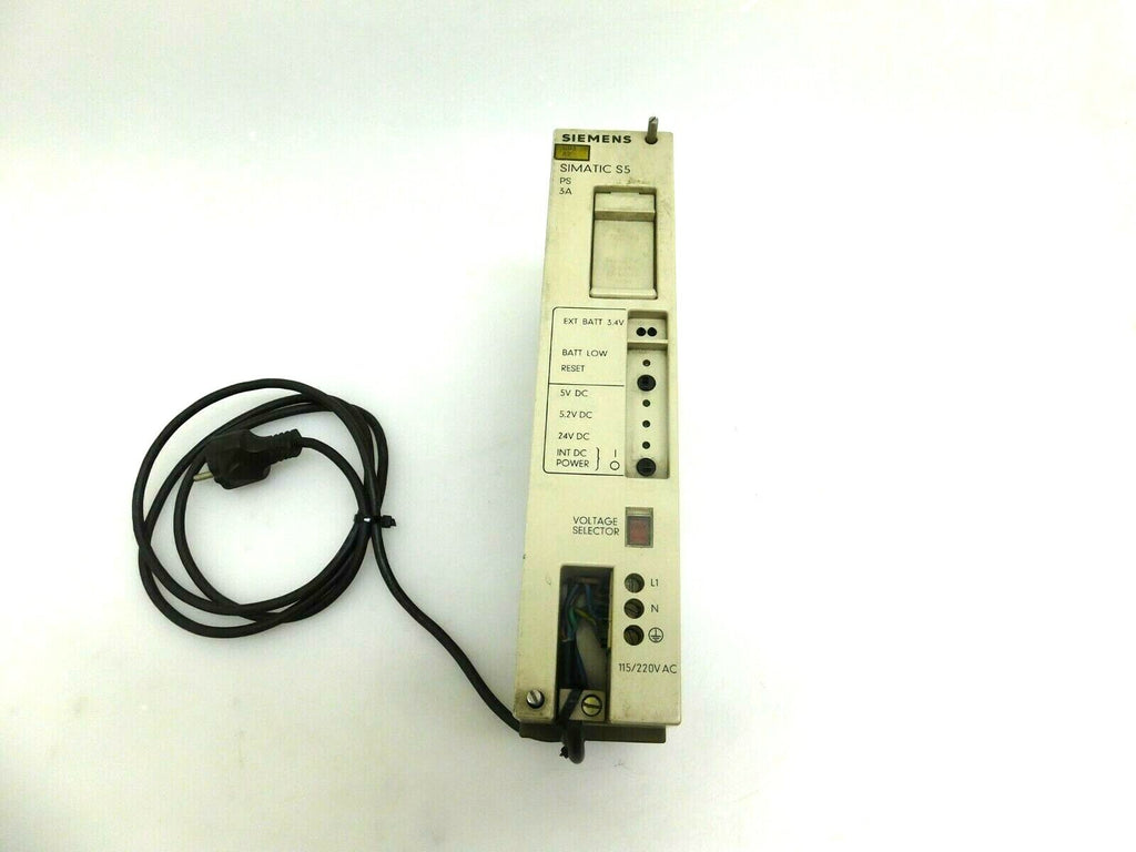 SIEMENS SIMATIC S5 DIN 41752 MODULAR POWER SUPPLY /.