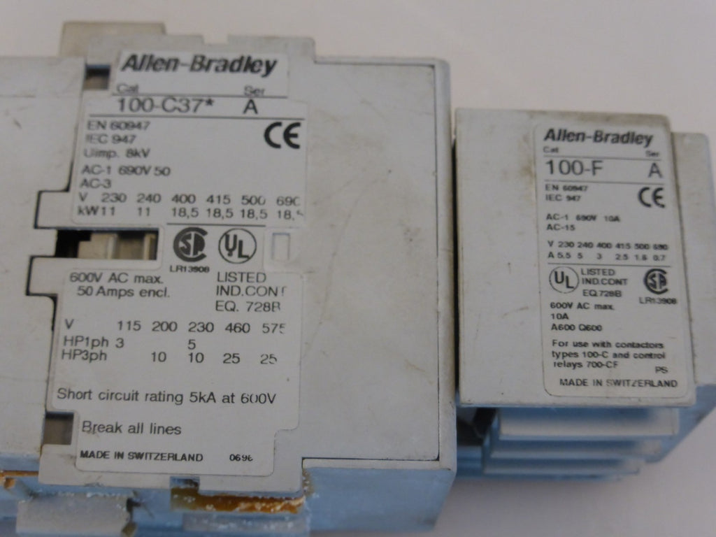 Allen Bradley 100-C37* A Allen Bradley 100-F A
