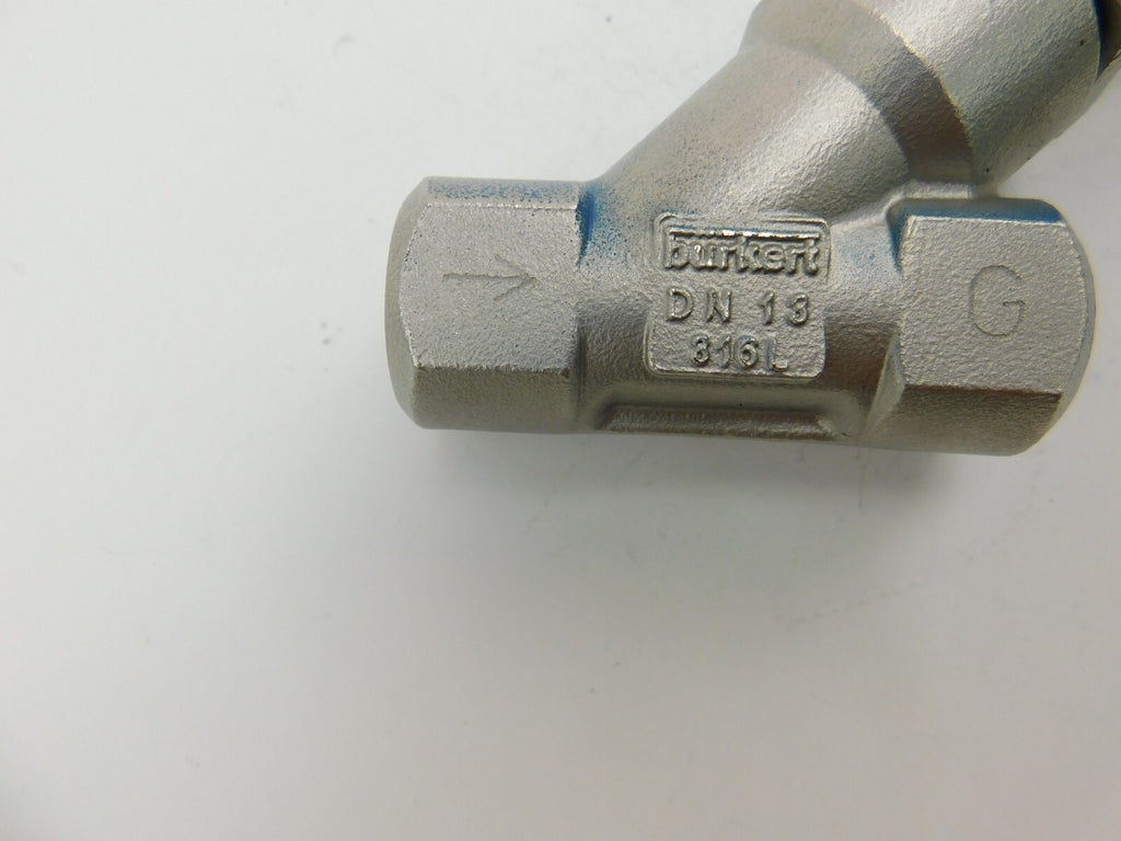 Bürkert 2002 A 13,0 PTFE VA G1/2 Pmed 16bar Pilot 3,9-10 bar  