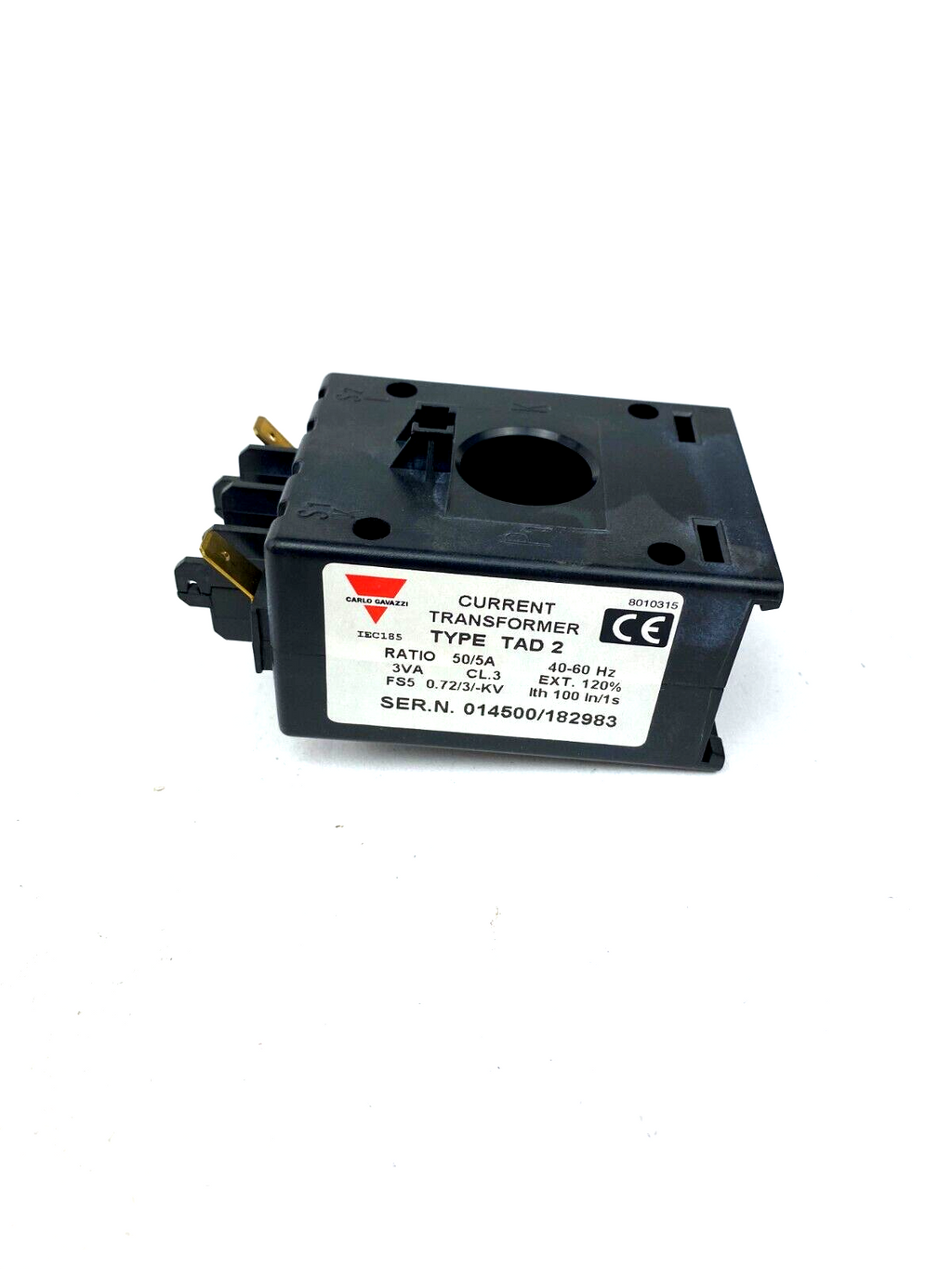 CARLO GAVAZZI TAD 2 50/5A CURRENT TRANSFORMER