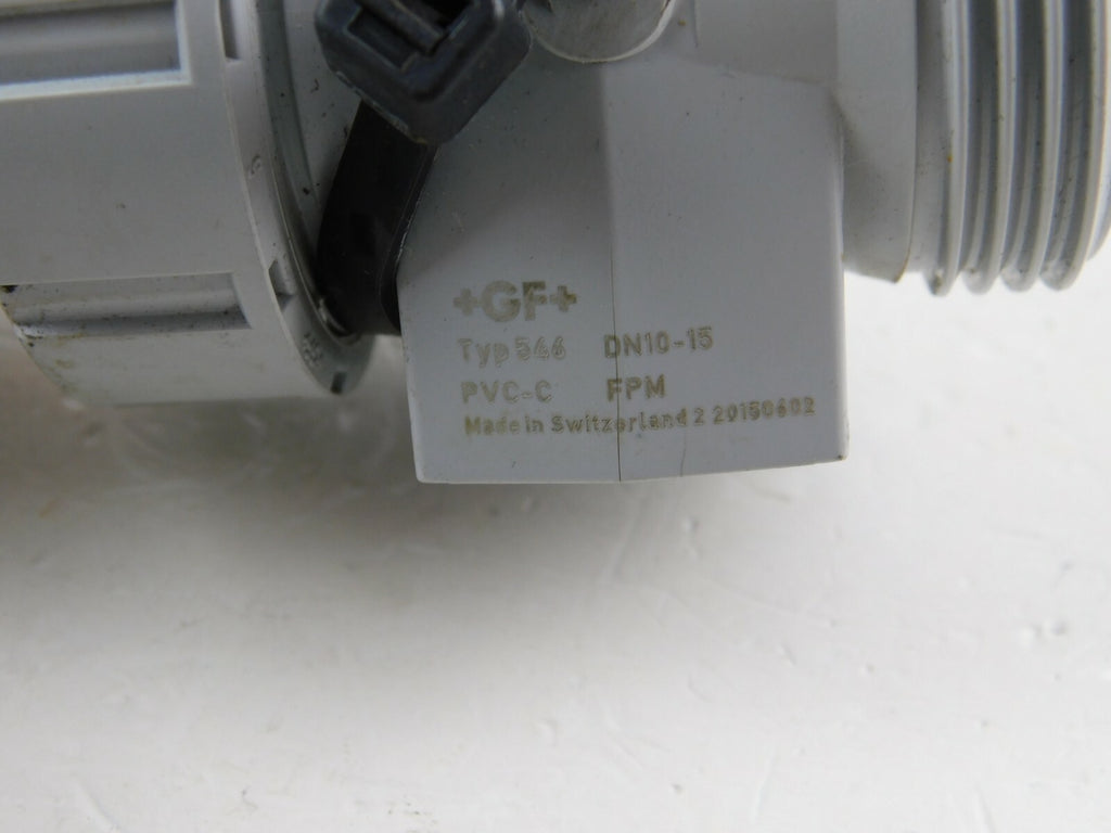 Georg Fischer Kugelhahn Typ 546 DN10 - 15 PVC-C + Bogen 90°   