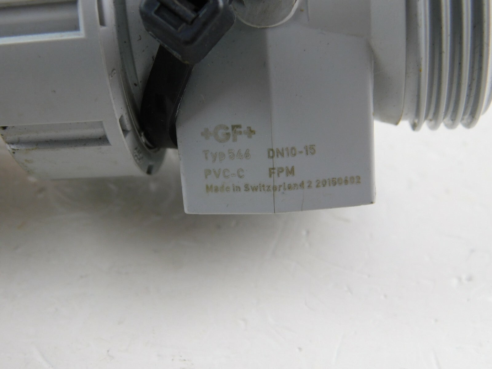 Georg Fischer Kugelhahn Typ 546 DN10 - 15 PVC-C + Bogen 90°   