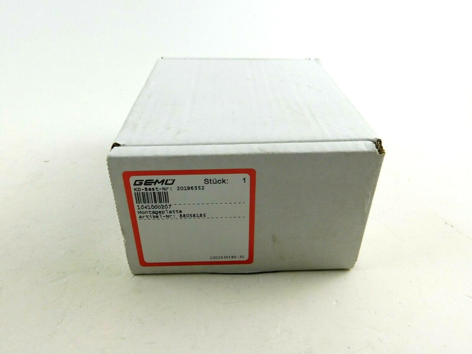 Gemü Montageplatte 88058185     