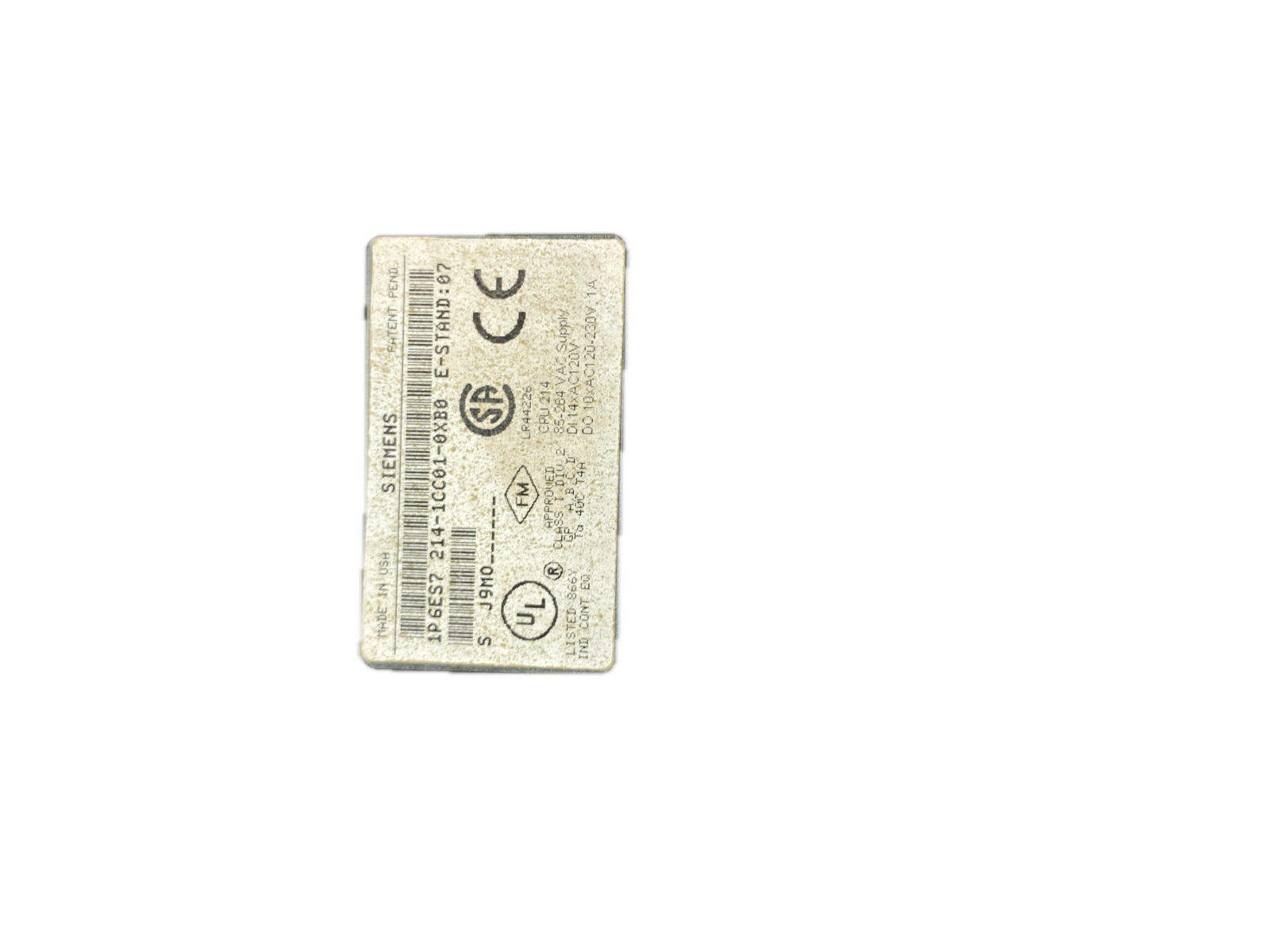 SIEMENS CPU 214 6ES7 214-1CC01-0XB0