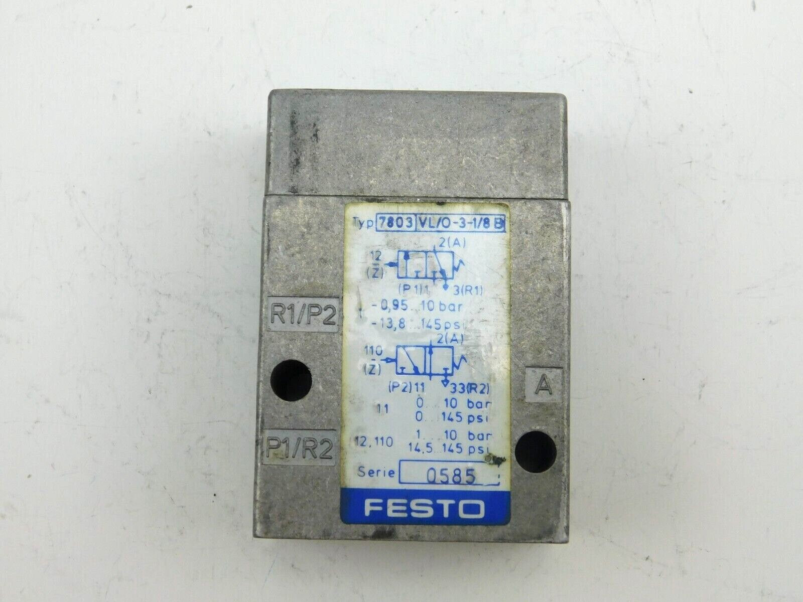 Festo typ 7803 VL/0-3-1/8 B