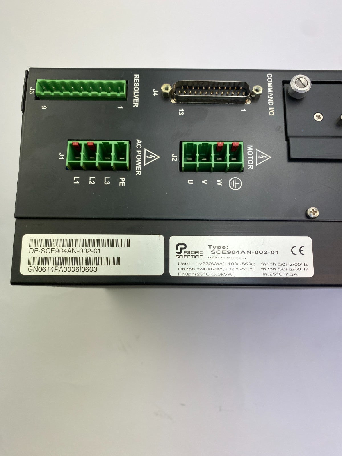 Pacific Scientific SCE904AN-002-01  7.5A