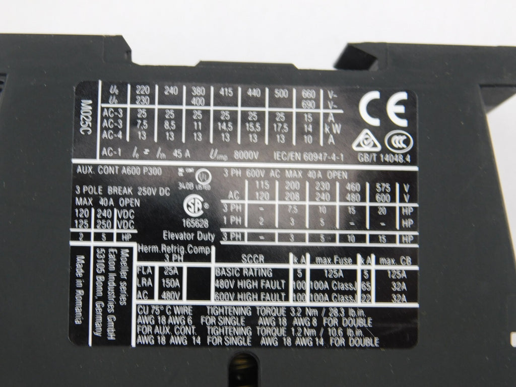 EATON Schütz DIL M25-10 230V50/60Hz