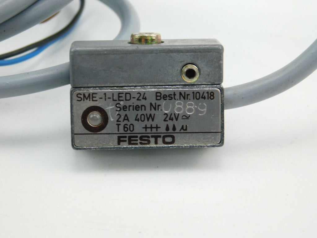 FESTO Näherungsschalter SME-1-LED-24 10418 2A 40W Ca.1.5 Meter ** 2 Stück **