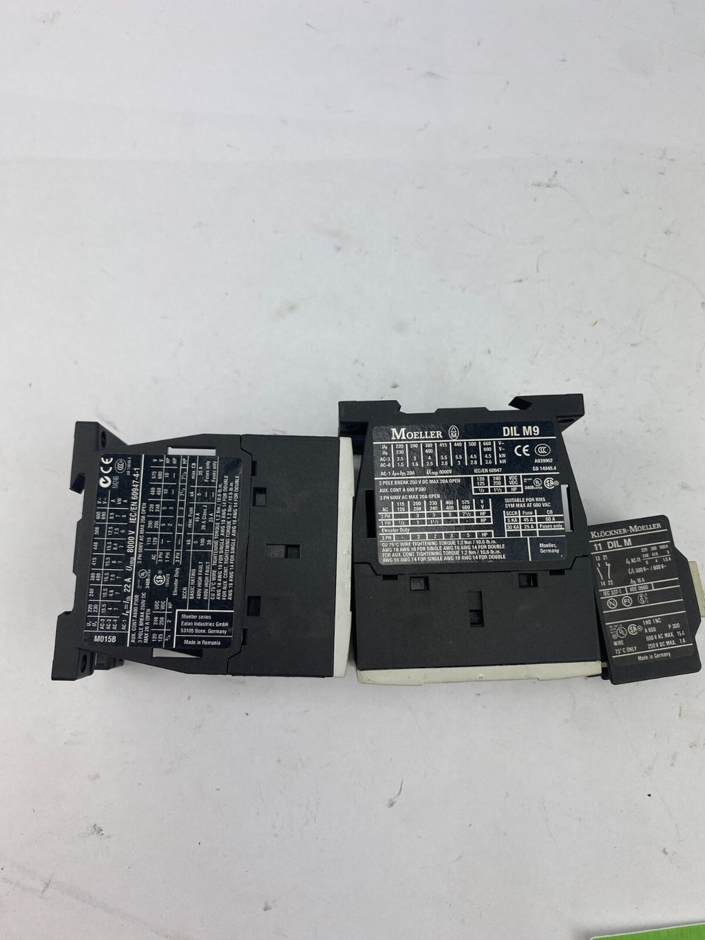 POSTEN..MOELLER DILM9-10 230V50Hz+EATON DIL M15-10 24VDC+MOELLER 11DILM
