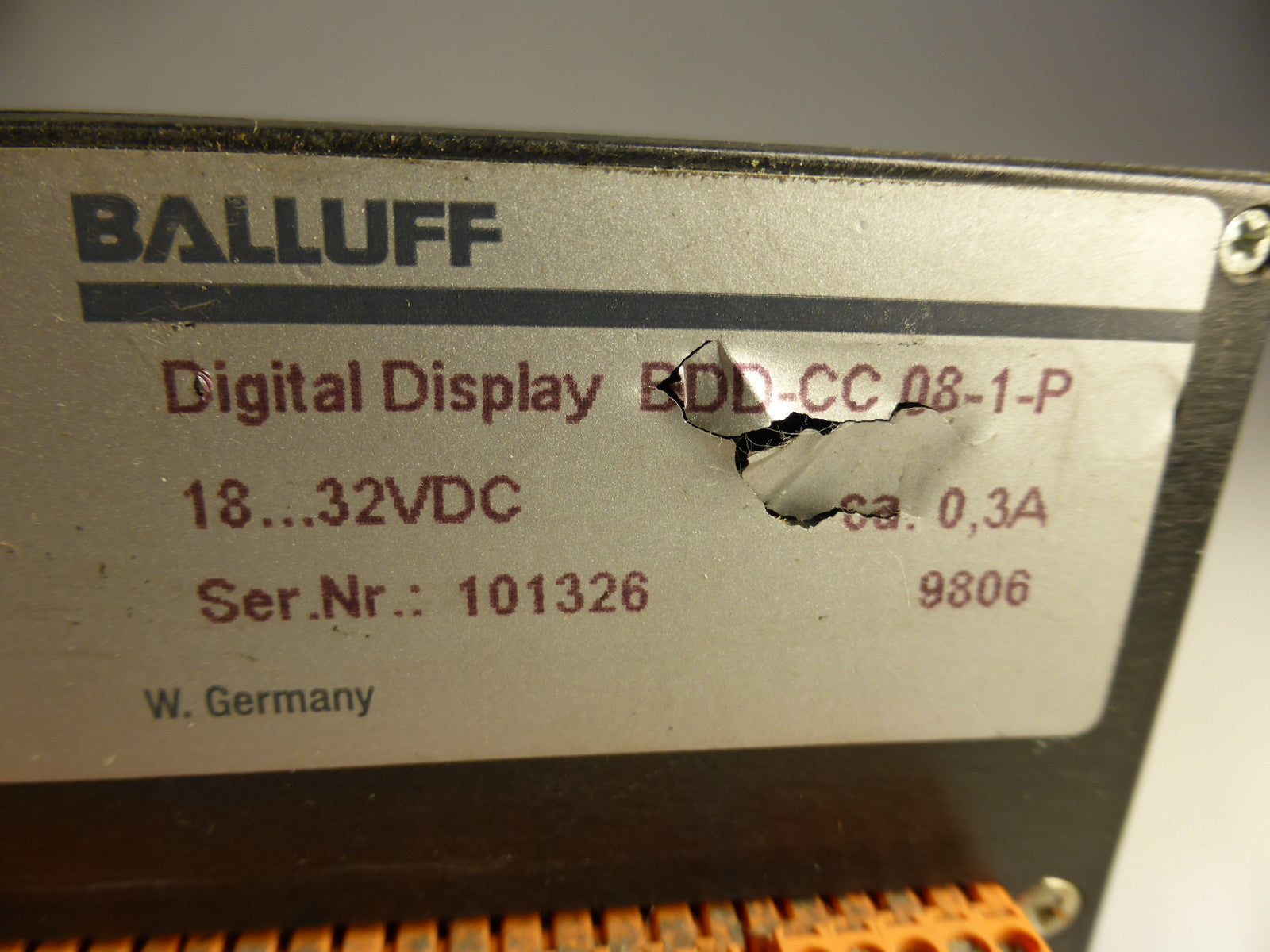 BALLUFF Digital Display BDD-CC 08-1-P