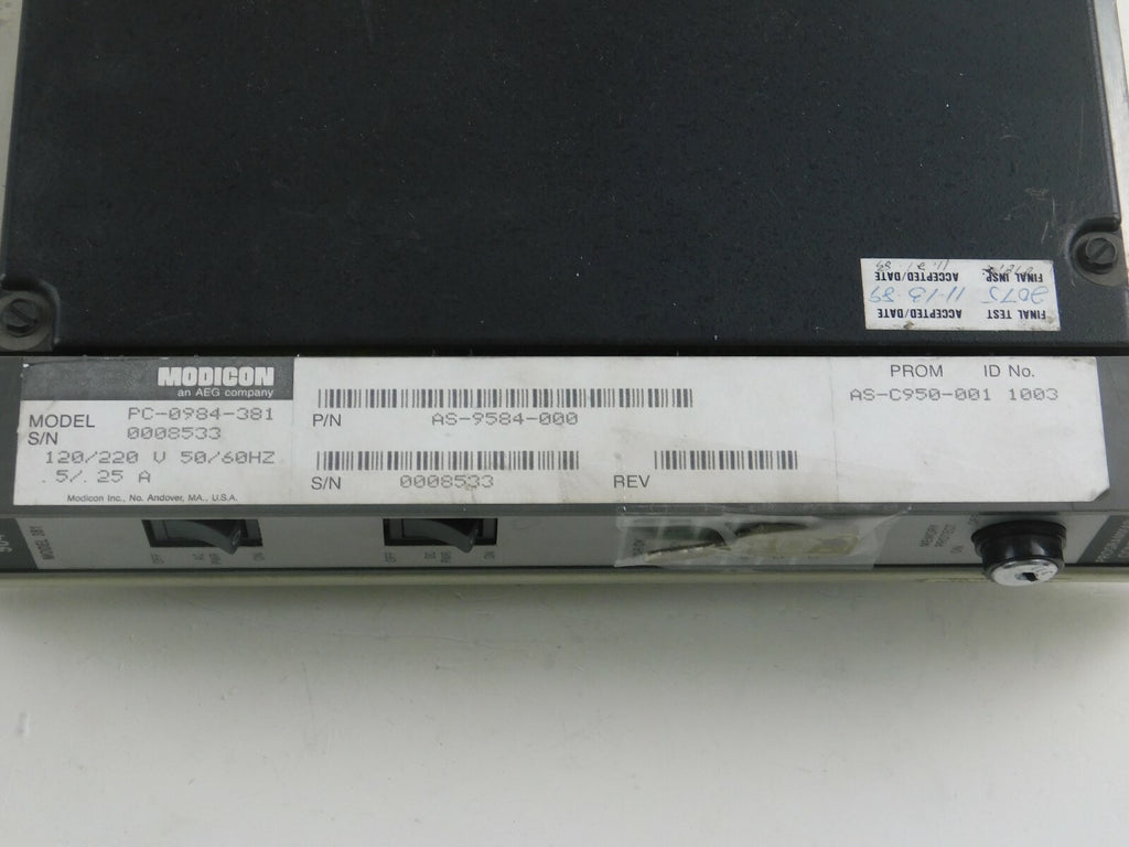 Modicon AEG PC-0984-381  AS-9584-000  AS-C950-001 Programmable Controller