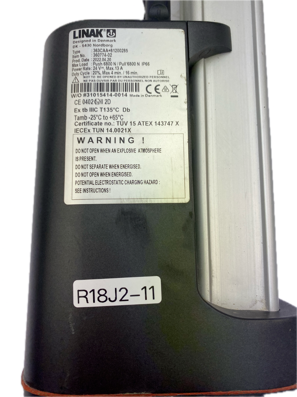 LINAK type 363CAA+81200285 Power Rate: 24 V*, Max. 13 A