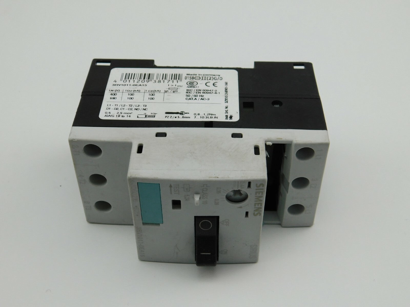 SIEMENS SIRIUS Leistungsschalter  3RV1011-0EA15