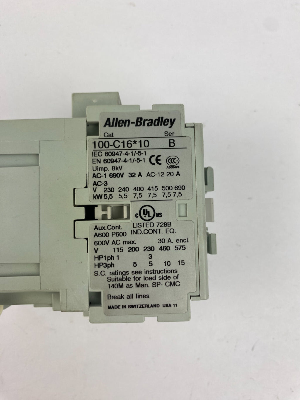 Allen-Bradley 100-C16*10 B 8kV 690V 32A