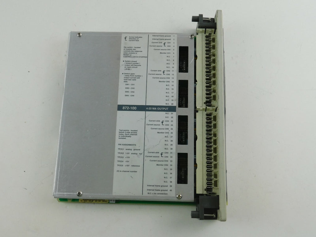 AEG Modicon  AS-B872-100  Analog Current Output  4-20mA