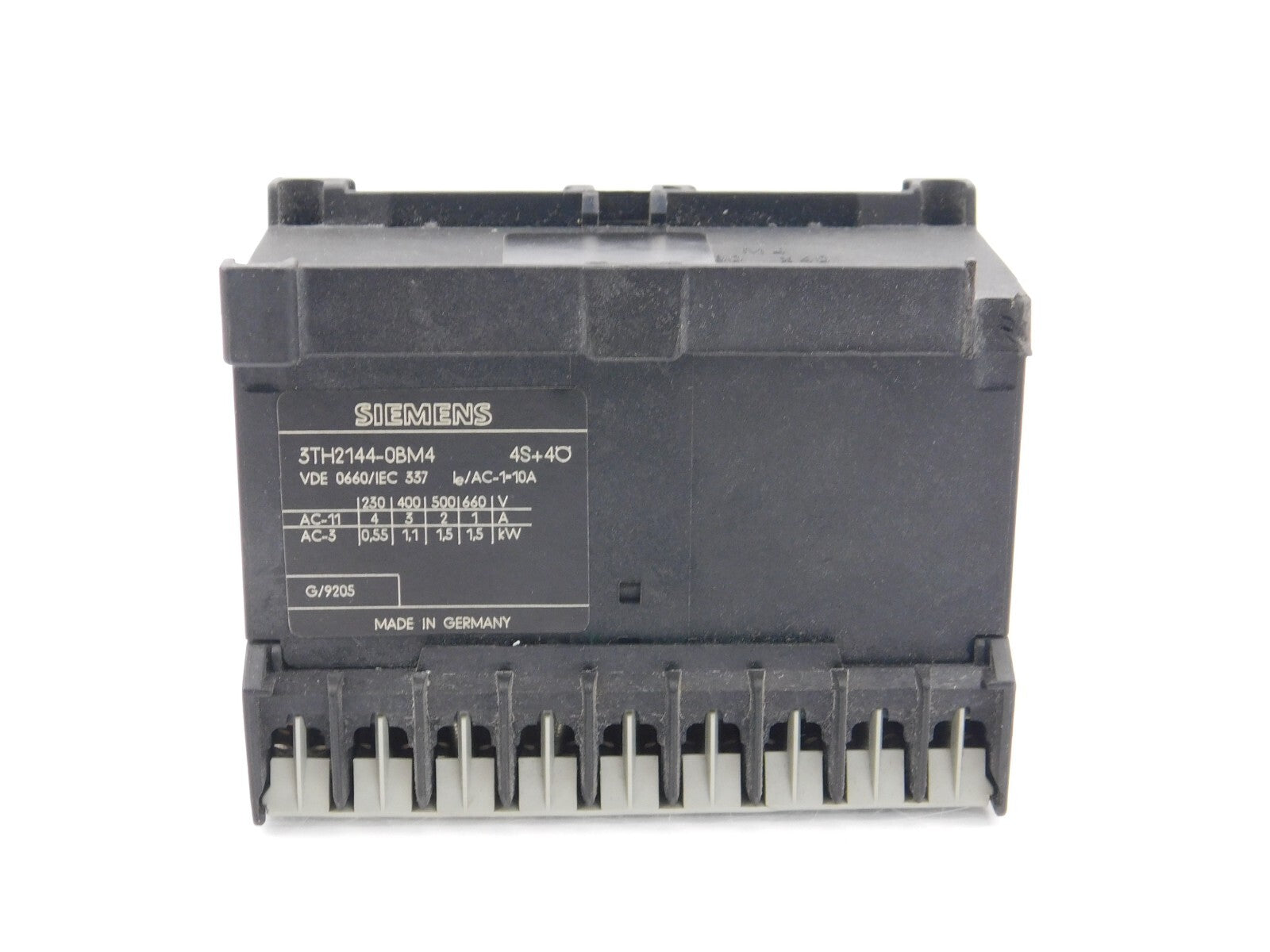 SIEMENS Hilfsschütz 3TH21 44-0BM4 4A 230V /220V Gehäuse defekt