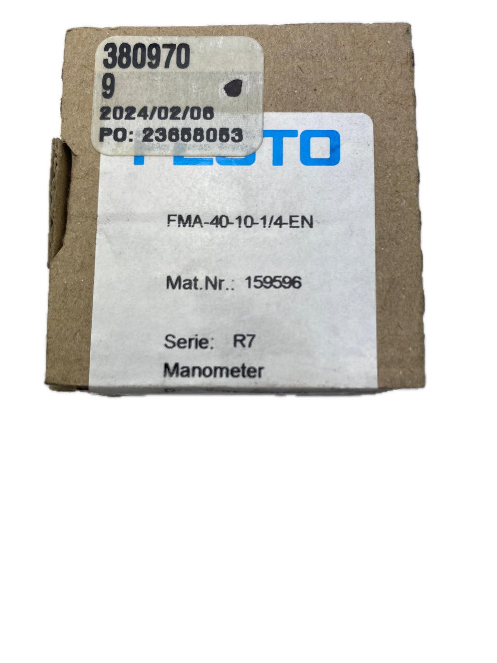 Festo Manometer FMA-40-10-1/4-EN  R7 Mat.Nr.: 159596