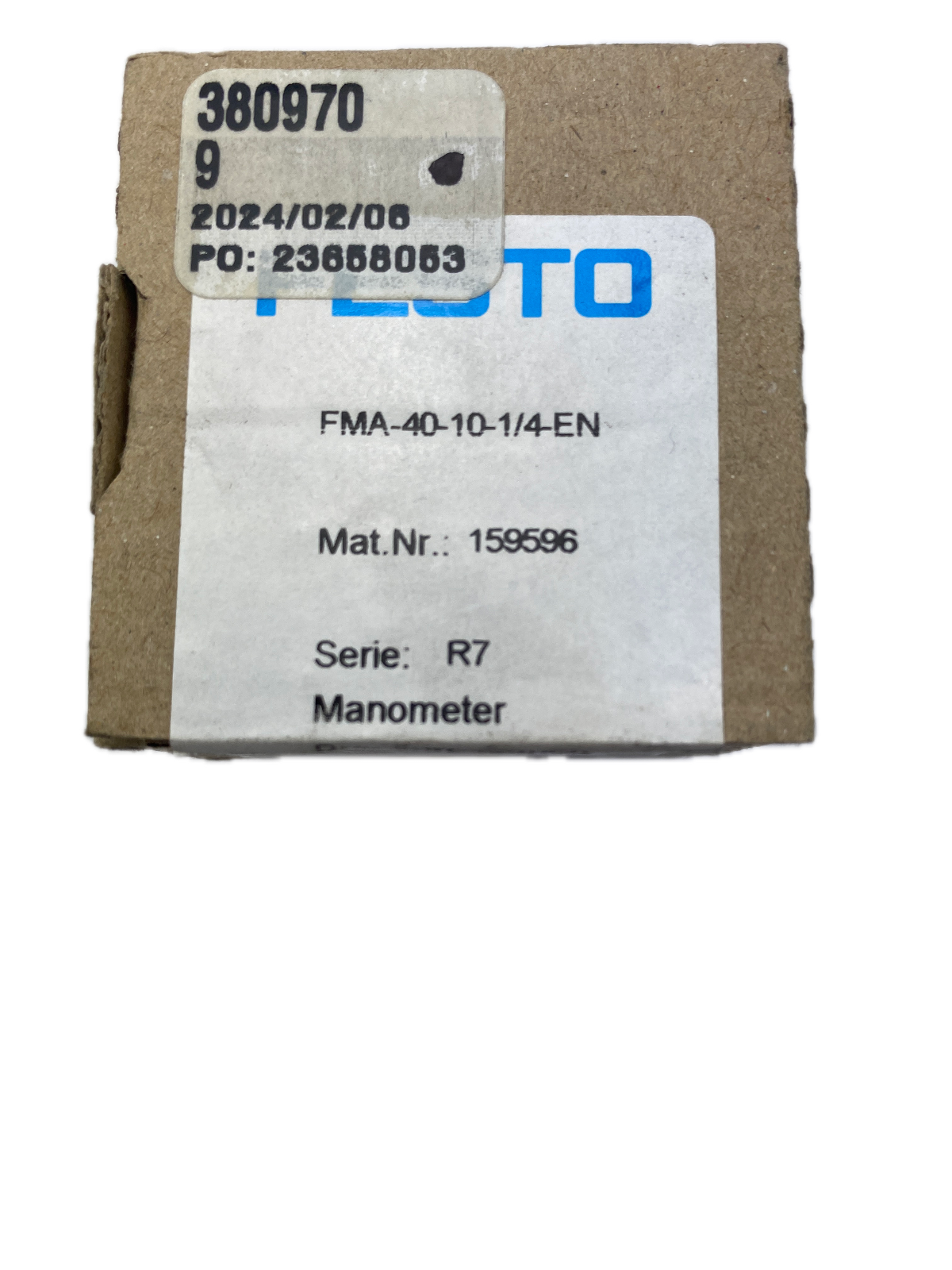 Festo Manometer FMA-40-10-1/4-EN  R7 Mat.Nr.: 159596