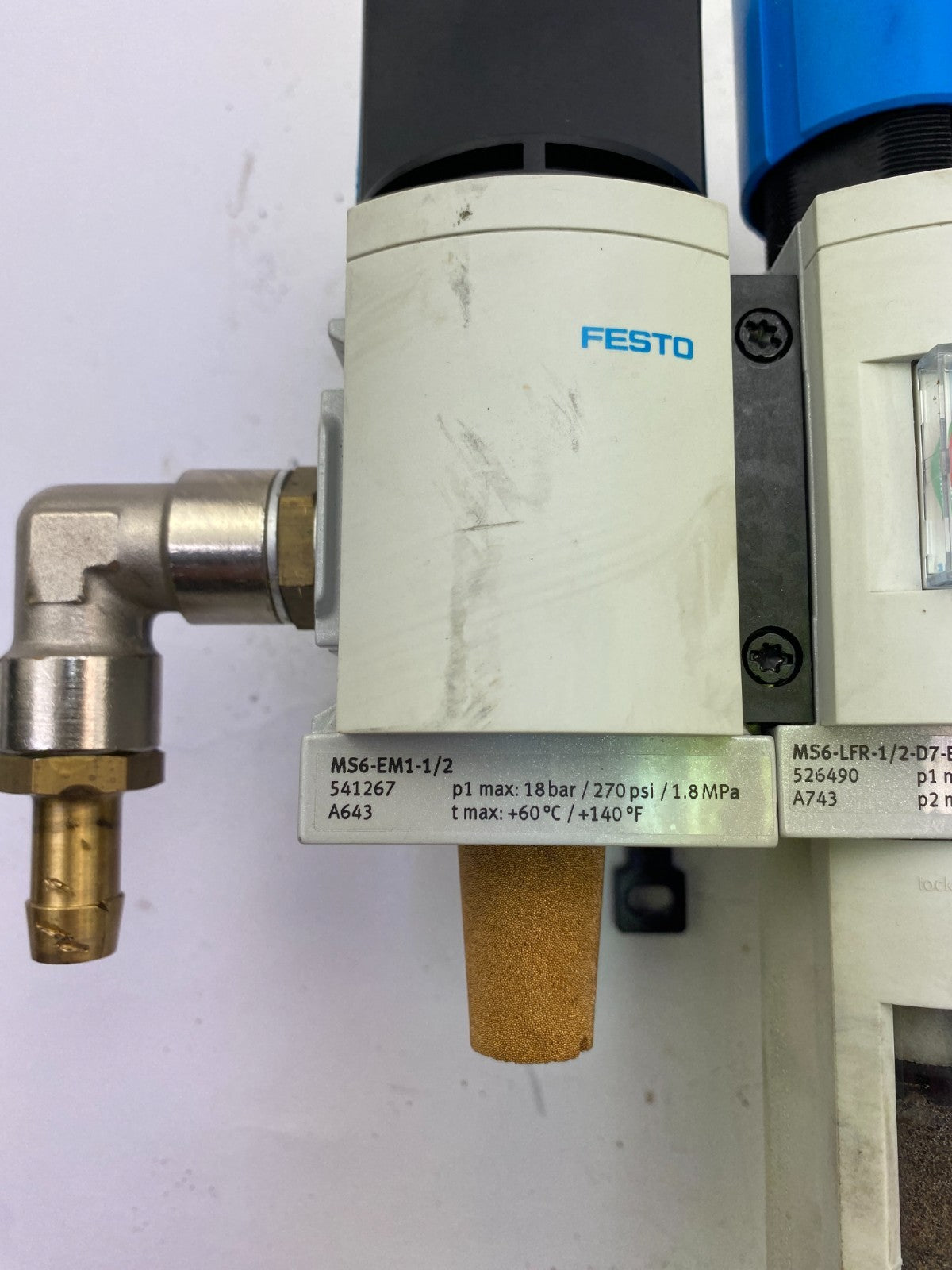 FESTO MS6-SV-1/2-E-10V24-SO-AD1 Wartungseinheit